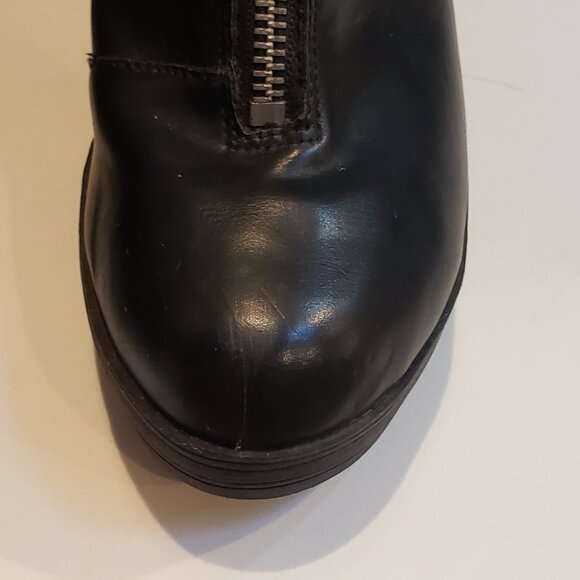 Mossimo Supply Co Black Zip Up  Chunky Heel  Ankle Boot  7 1/2 - Picture 12 of 12
